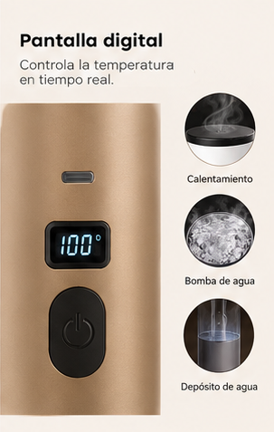 Pantalla digital que controla la temperatura en tiempo real