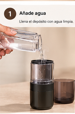 Paso 1: anade agua al deposito