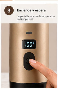 Paso 3: enciende y espera a que alcance la temperatura